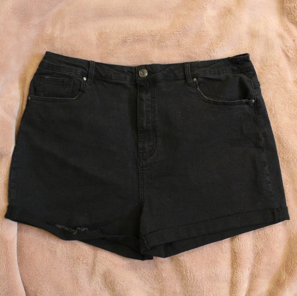 NWOT Black Denim Shorts